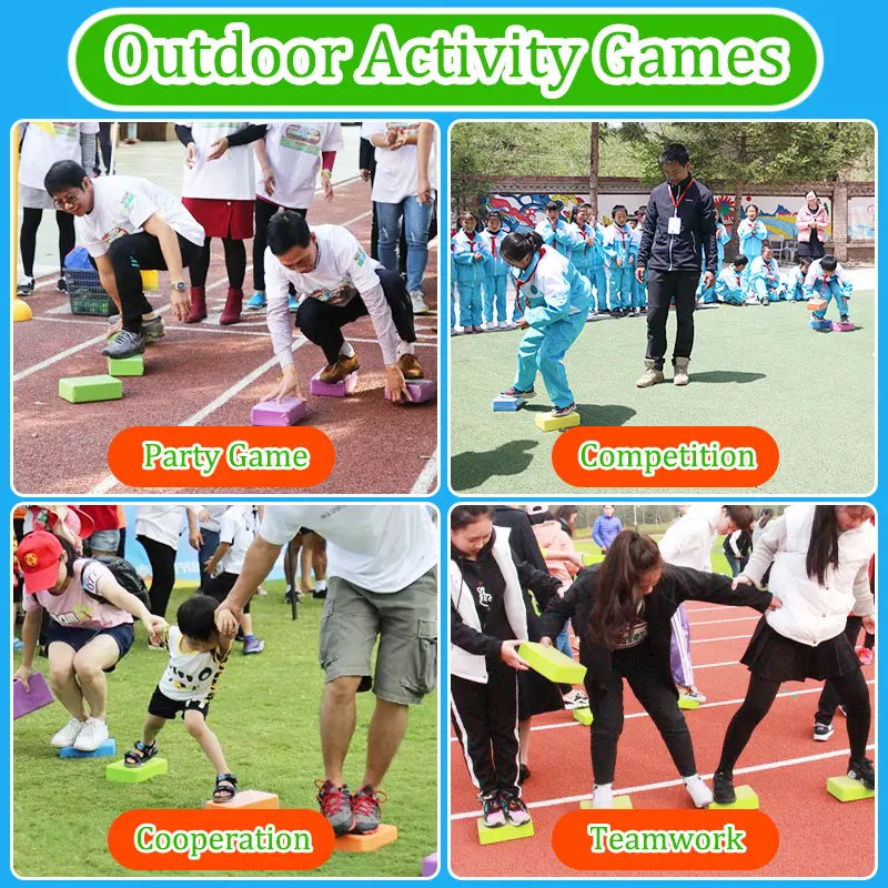 Montessori Balance Stone Sensory Toys Parish Sensory Integration Training Outdoor Sports Play Activities Social Children Toys
