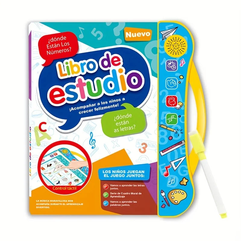 Spanish and English Kids Children Knowledge Cognitive Activity Toy Child Developmental Toy for Children Unisex