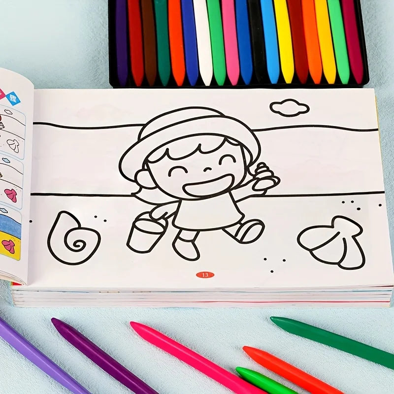 Kids Coloring Book -  Doodle Drawing book,Birthday&Holiday Gift,Entry Level Drawing & Painting Book for Children Chinese Version