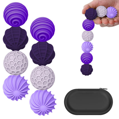 Magnetic Balls Fidget Toys Adults Textures Silicone Stress Balls Quiet Stress Relief Sensory Toys for Autism ADHD Anxiety