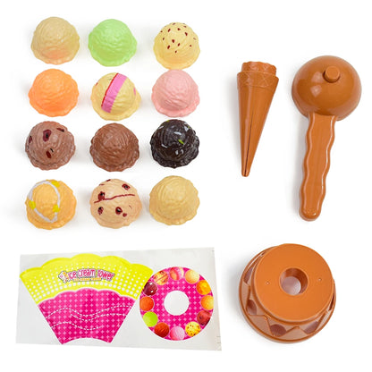Children's Ice Cream Stacking Games Simulated Food Stack Up Play Kids Kitchen Pretend Play Toy Educational Toys For Gift Box