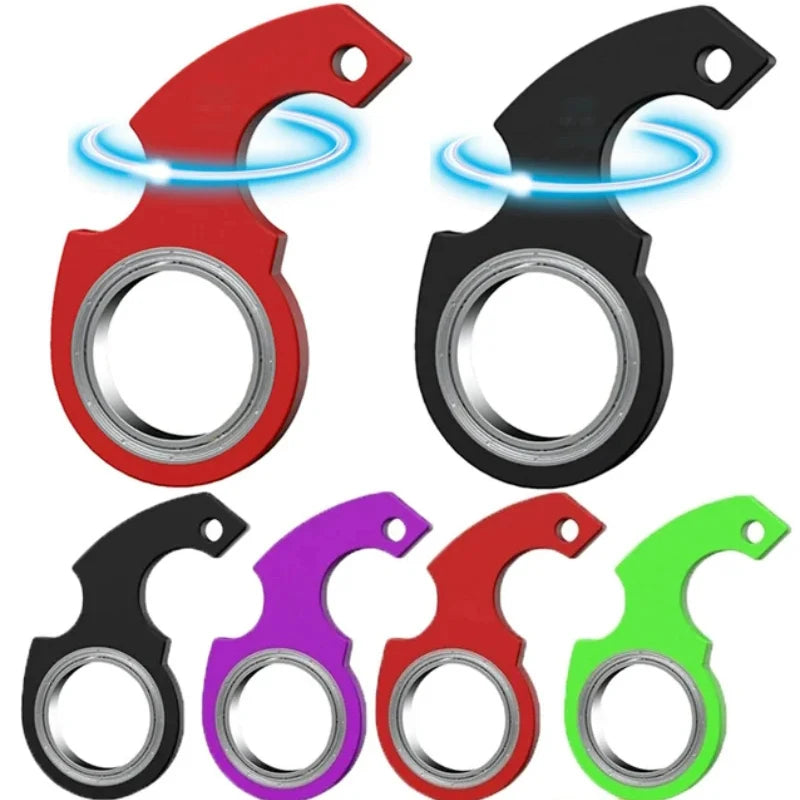 Creative Keychain Fidget Spinner Stress Relief Toys For Anxiety Autism ADHD EDC Cool Stuff For Teens Adults Kids Great Gifts