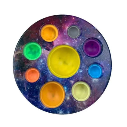Baby Sensory Simple Dimple Planet Push Bubble Fidget Toy Autism Needs Squishy Stress Reliever Toys For Children Kids Gift