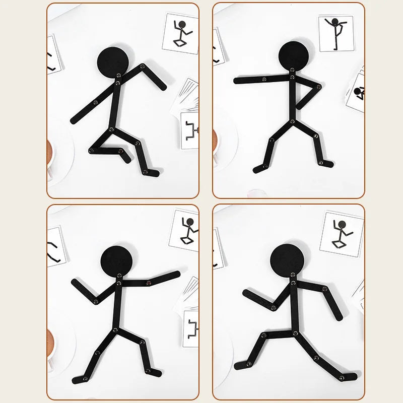 Kids Puzzle Toy Sports Wooden Man Montessori Education Develop Baby Imagination Exercise Hands-on Ability 2-6 Years Play Gift