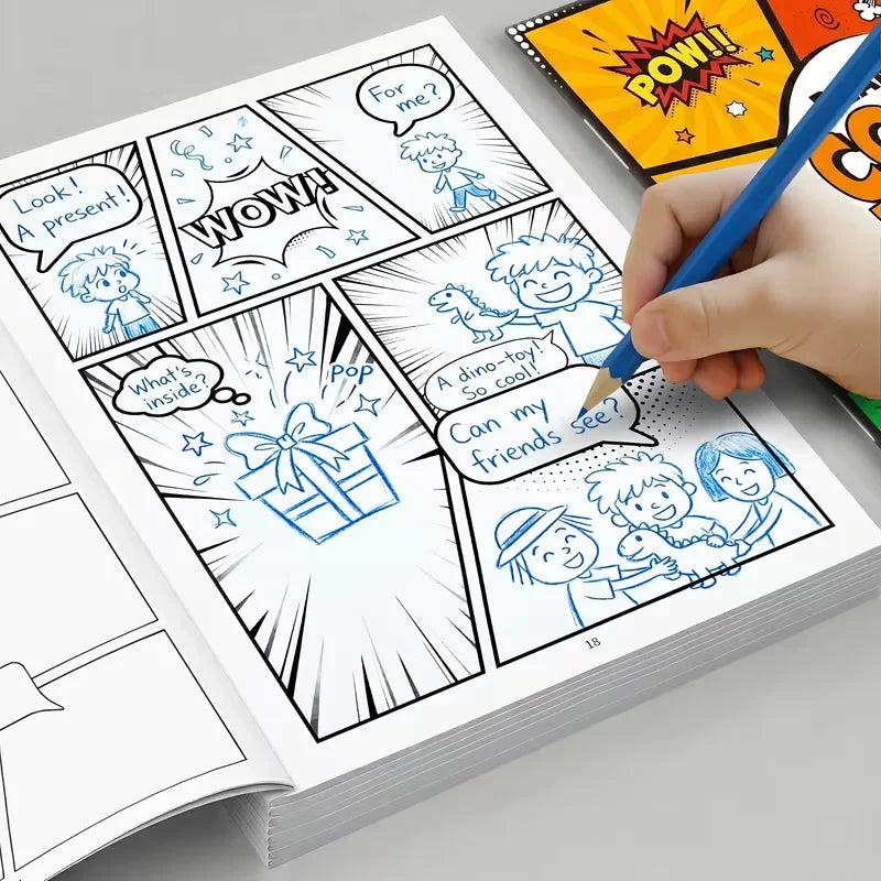 Blank Comic Book for Kids & Adults: Draw Your Own Comics Creative Fun