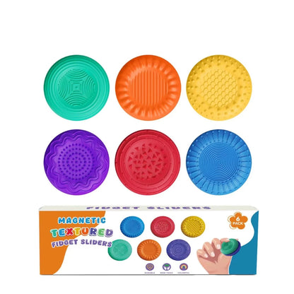 Magnetic Fidget Toys for Adults -Textured Sensory Toys for Autism Anxiety Relief Stress Fidget Silicone Sliders