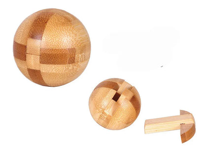 New Design IQ Brain Teaser Kong Ming Lock 3D Wooden Interlocking Burr Puzzles Game Toy Bamboo Small Size For Adults Kids