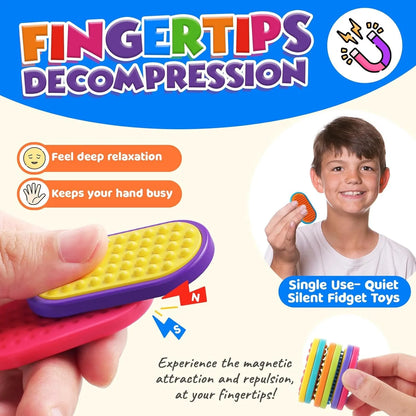 6/12/18PCS Silicone Sensory Strip Fidget Toys Kids Autism Decompression Calming Fidgeting Toy Adults  Anxiety Relief Sensory Toy