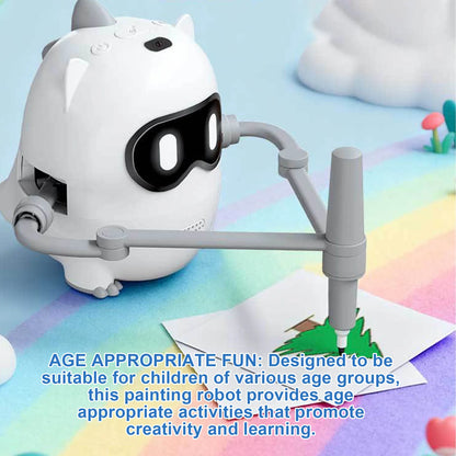 Drawing Robot for Kids with 100 Cards Interactive Educational Drawing Machine Painting Learning Toys Smart Drawing Robot