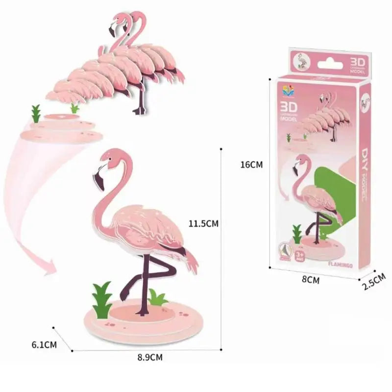 Montessori Educational Toy Set, DIY 3D Paper Model Assembly Animal Puzzle, Exciting Learning Play for Boys and Girls