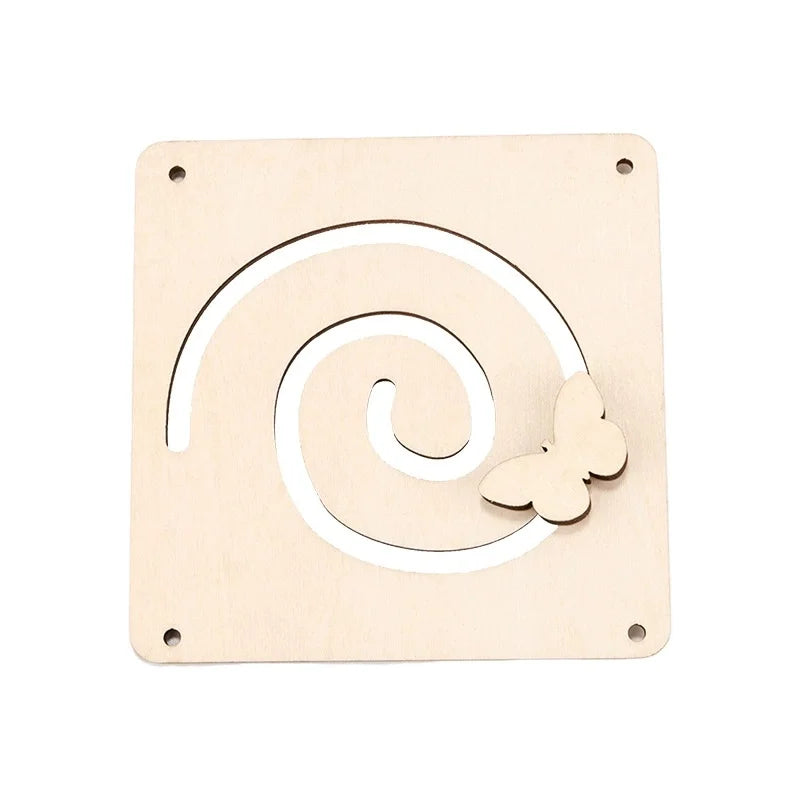 Kindergarten Montessori Busy Board  Accessories Caterpillar Gear LED Lamp Bell Roller Counting Bead Wall Toy Educational Toy