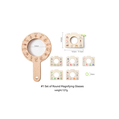 Kid Outdoor Explorer Kit Insect Leaf Cognitive Exploration Toy Montessori Toy Kid Wooden Wilderness Adventure Game Set Baby Gift