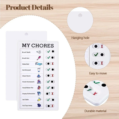 Summer Self-discipline Clock in Device for Children. Daily Habit Development Board. Household Visualization Task Schedule