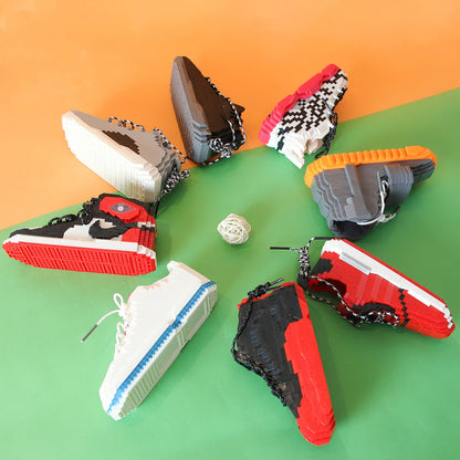 Creative Sneaker Series Building Block Toy Sport Shoe Building Model for Kids Pen container Block Toys Birthday Gifts Toys Gifts