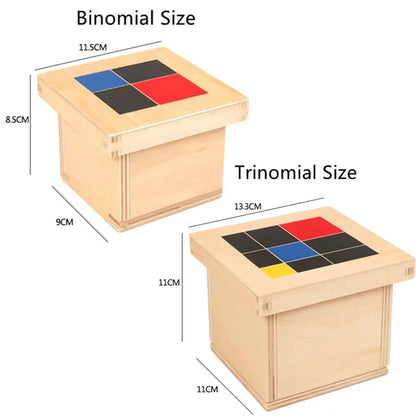 Montessori Math Teaching Binomial Trinomial Kids Wooden Toys Sensory Play Math Learning Toys For Kids 3+ Years Old Educational