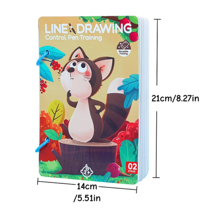 28 Pages of Creative Left and Right Brain Development Toys, Reusable Kidsren's Magic Tracing Book, Bilateral Coordination Exercises, Kidsren's Scientific Writing Enlightenment Description Book, English Alphanumeric Visual Tra