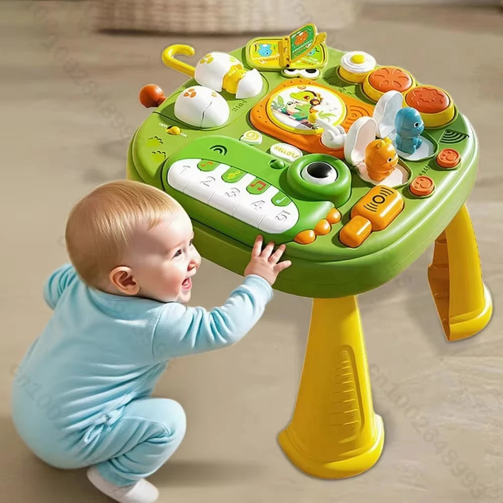 Infant Learning Table Table Montessory Toys Early Education Sound/Light Games Motor Training Sensory Educational Toys Portable