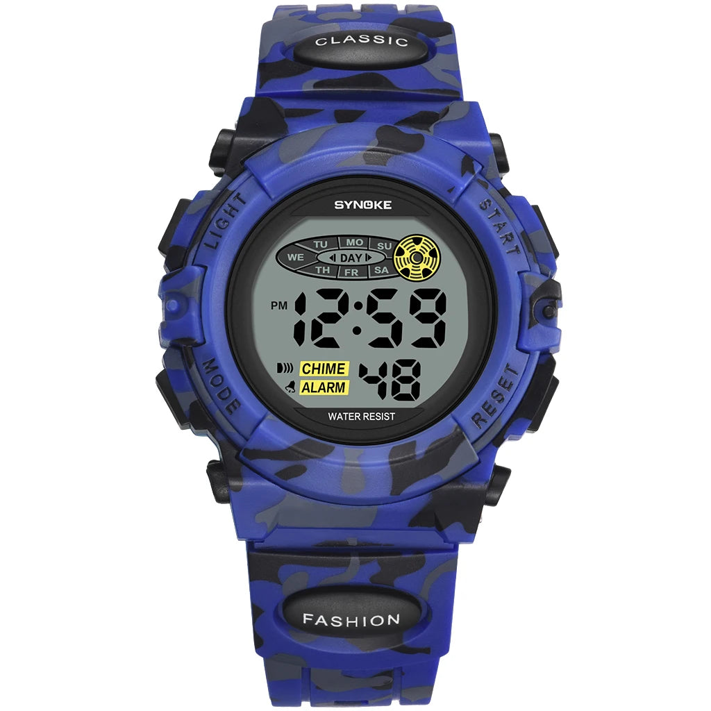 Digital Watch for Kids, Waterproof LED Lights Luminous Watches, Children Wristwatch Boys Students Electronic Wrist Watch