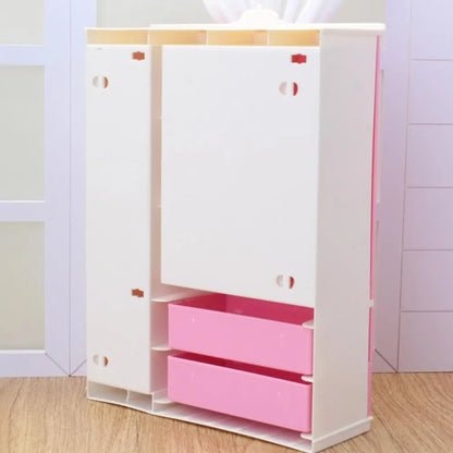 Family Wardrobe Play Doll Accessories Fashion Mini Accessories Wardrobe For Kids Creative Dream House Furniture Girl Gift Toys