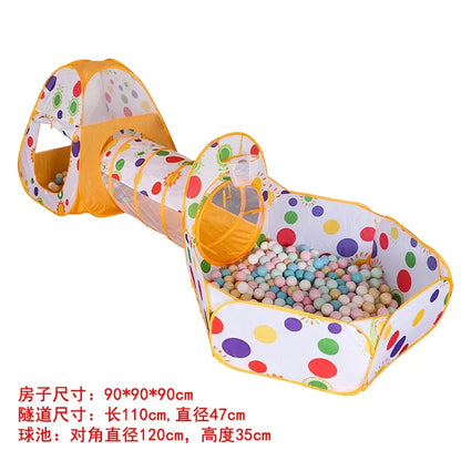 Kids Play House Indoor Outdoor Ocean Ball Pool Pit Game Tent Playhut Easy Folding Girls Garden Children Toys Tent Dropshipping