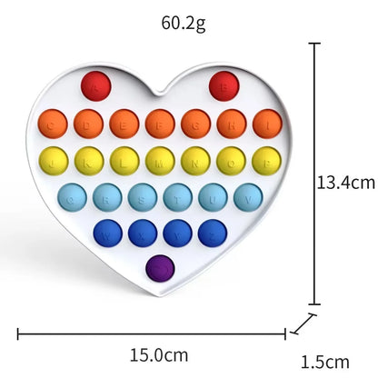 New Fidget Toys Sensory Push Pop Bubble Popper Board | Simple Dimple Silicone Press Toy for Autism Stress Relief