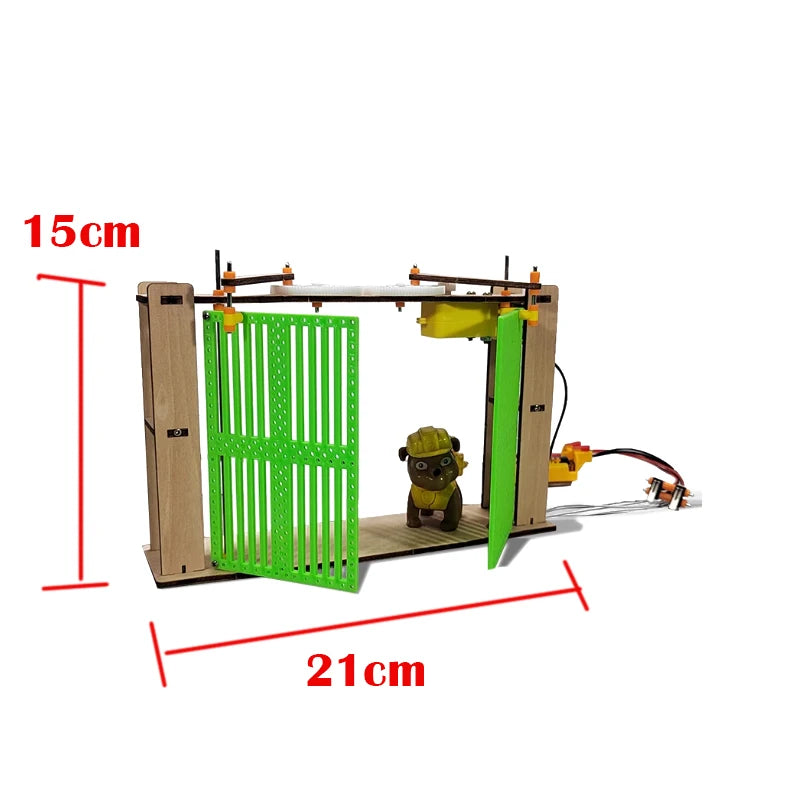 Kids Science Toy Technology Gadget Electric Door Model Physics DIY 3D Puzzle Learning Educational Toys for Children