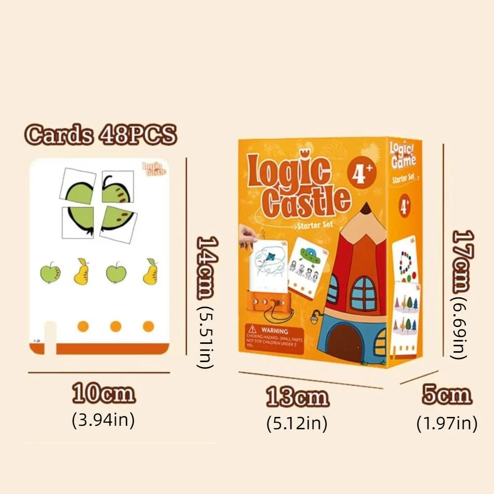 Montessori Kids Logic Key Puzzle Game Matching Game Early Educational Logic Key Thinking Training Intellectual 3D