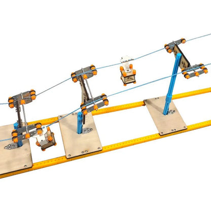 Sightseeing Cable Car Systerm Model Kids Science Toy Technology Physics Bricks Kit Learning Educational Toys for Children