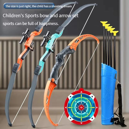 Kids Bow and Arrow Set Outdoor  Archery Toys Set for Kids Ages 4-8 8-12 with Suction Cup Arrows For Kids Adult Stress Relief