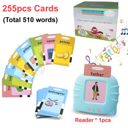 Kids Montessori Toys English Learning Card with Children Stories in Spanish Russian Alphabet French - Educational Teaching Tool
