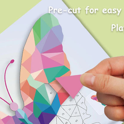 3D Geometric Collage Educational Toy For Kids Cartoon Stickers Beginner Craft Kit For Children