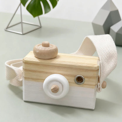 Creative wooden camera (with lanyard), home décor ornament, educational toy for first birthday celebrations, ideal for role-play
