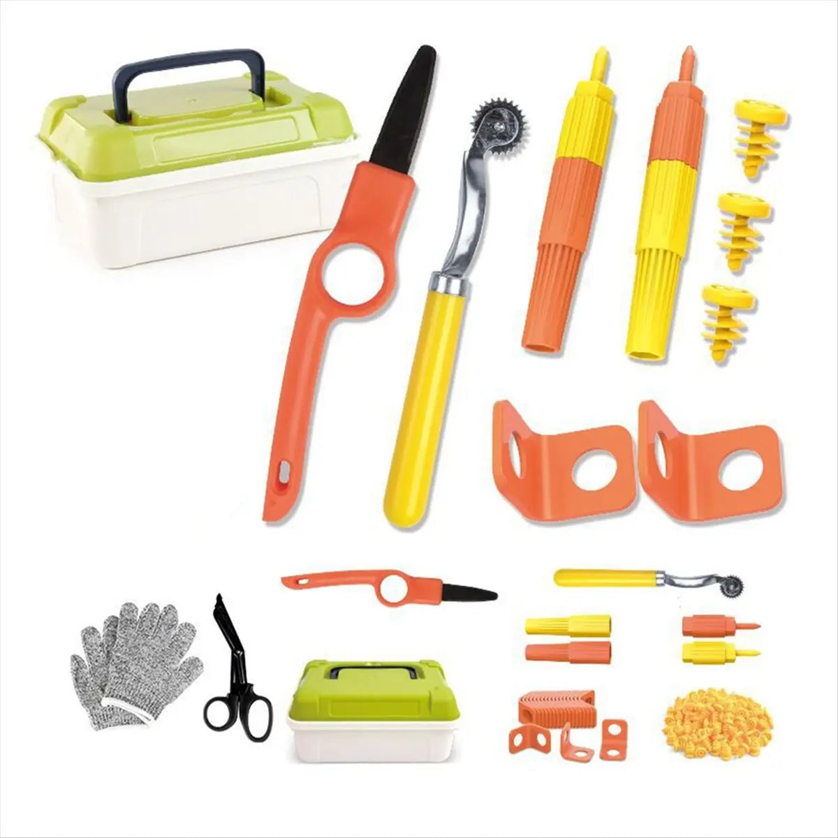 Reliable- Cardboard Tools for Kids with Cutter &Tool Box, 150 PCS Cardboard Construction Kit for Family & Team Activities