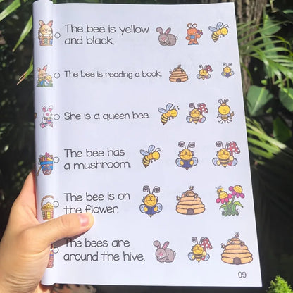 Children's English Reading Comprehension English Enlightenment Sketching Training Book Educational Equipment Language Learning