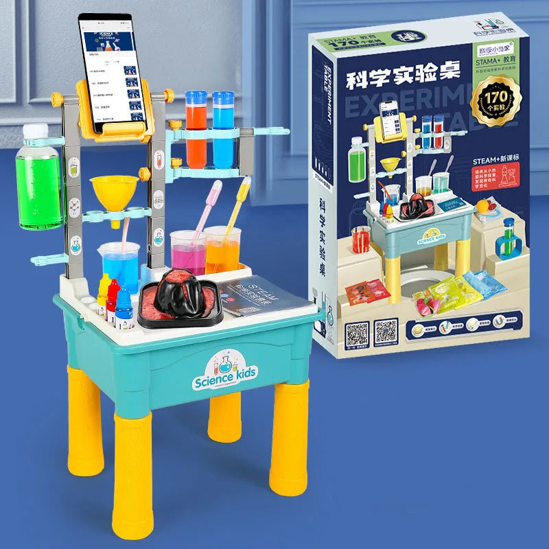 Kids Science Laboratory Teaching Aids Toys Kit Educational Toys For Children Chemical Tools Table STEM Toys Funny Learning Toy