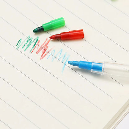 Kids Gift 4Pcs 10 Colors Crayon Creative Building Blocks Crayon Cute Kawaii Graffiti Pens For Painting Korean Stationery Student