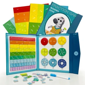 Magnetic Fraction Educational Puzzle